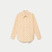 Chemise oversize manches longues jaune femme