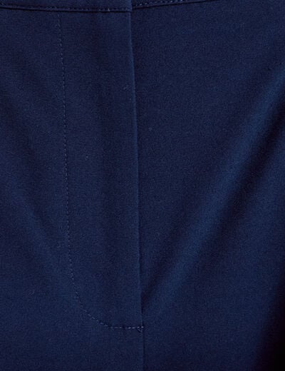 Pantalon barrel taille standard bleu marine femme