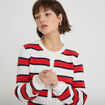 Gilet manches longues blanc femme