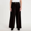 Pantalon bootcut ceinture amovible noir femme