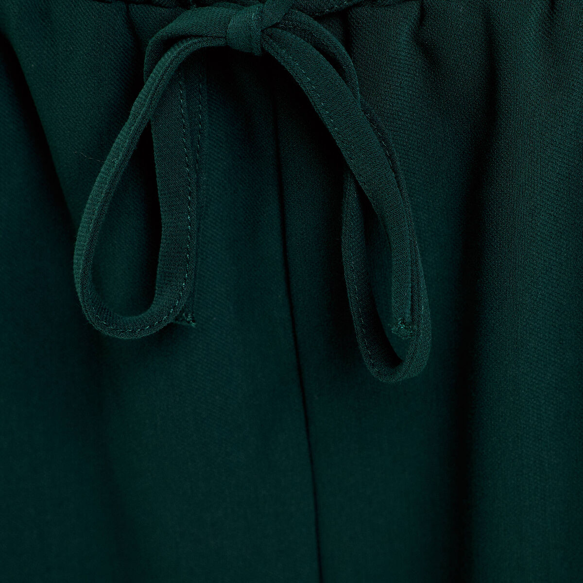 Pantalon large vert fonc&eacute; femme