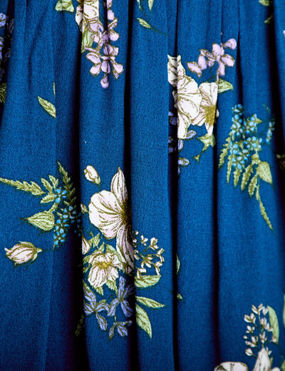 D&eacute;bardeur bretelles r&eacute;glables Bridgerton bleu fonc&eacute; femme