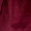 Robe &eacute;vas&eacute;e velours col montant bordeaux femme