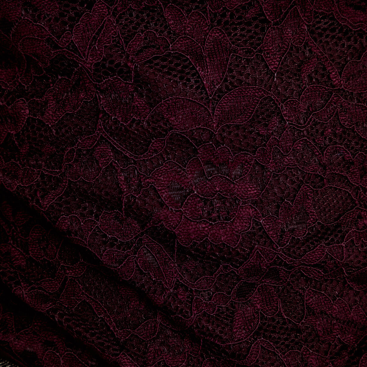 Body ajust&eacute; dentelle col bateau violet fonc&eacute; femme