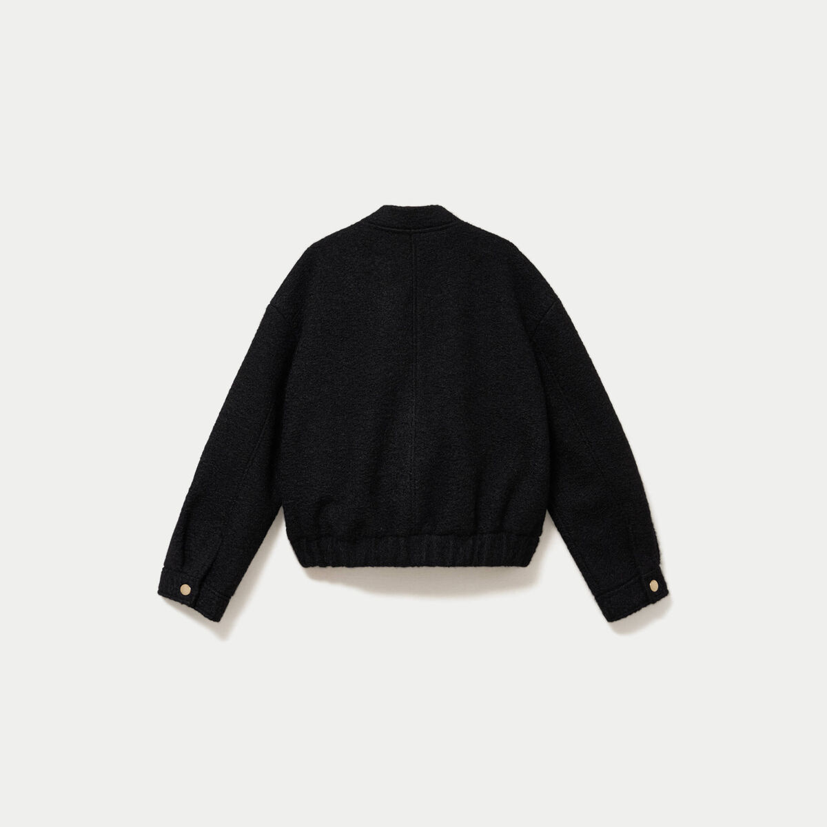 Bomber oversize manches longues noir femme