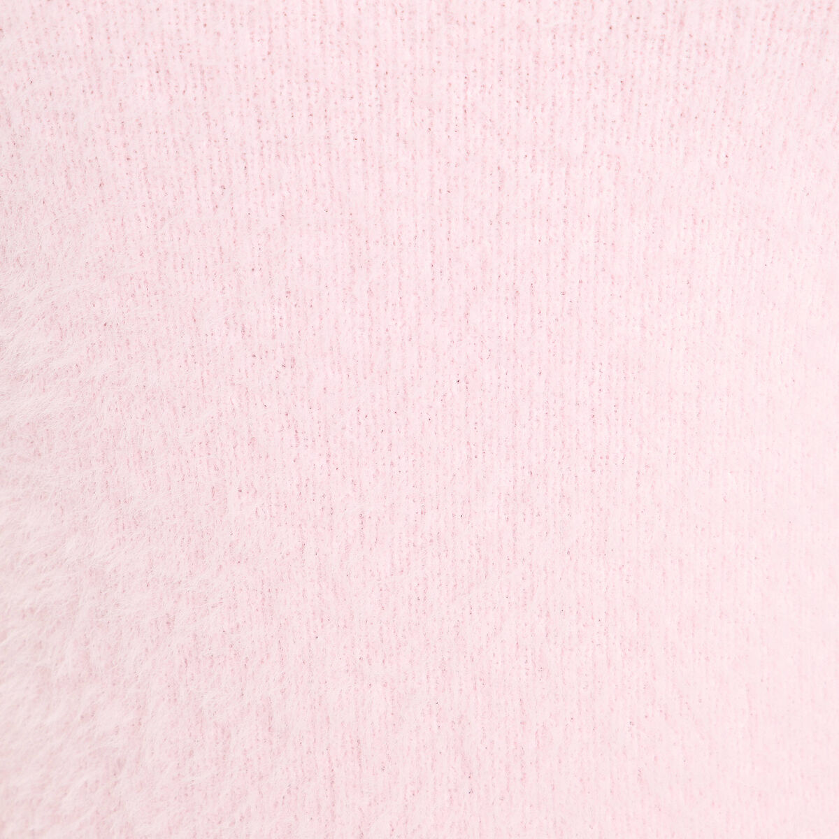 Pull ajust&eacute; col bardot manches longues rose clair femme