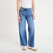 Jean wide leg ceinture taille standard denim double stone femme