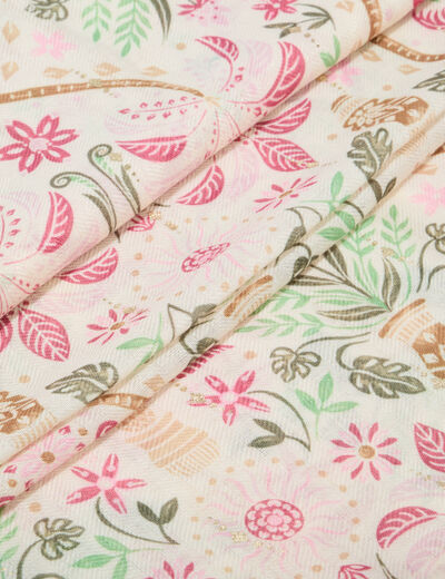 Foulard blanc femme