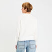 Pull de no&euml;l manches longues ecru femme