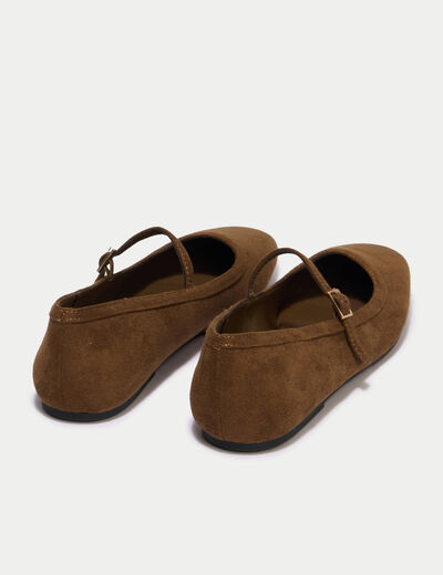 Ballerines marron femme