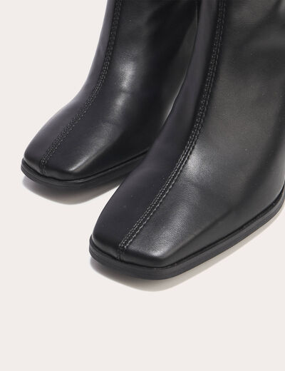 Bottines &agrave; talon noir femme