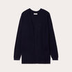 Gilet manches longues bleu marine femme