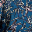 Blouse manches longues encolure bateau bleu p&eacute;trole femme