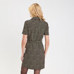 Robe col chemise noir femme