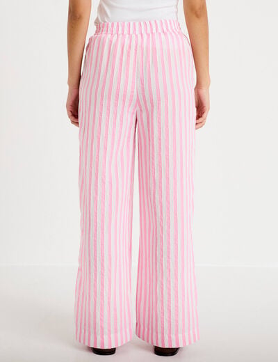 Pantalon bootcut taille standard rose femme