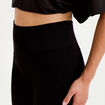 Leggings taille haute sans couture noir femme