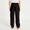 Jean wide leg taille haute denim noir femme
