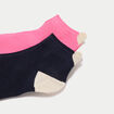 Lot 2 paires de chaussettes bleu marine femme