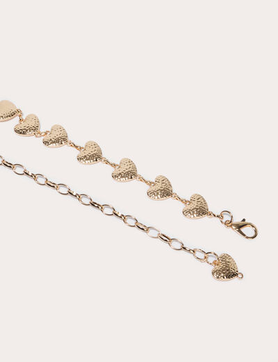Ceinture fine couleur or femme