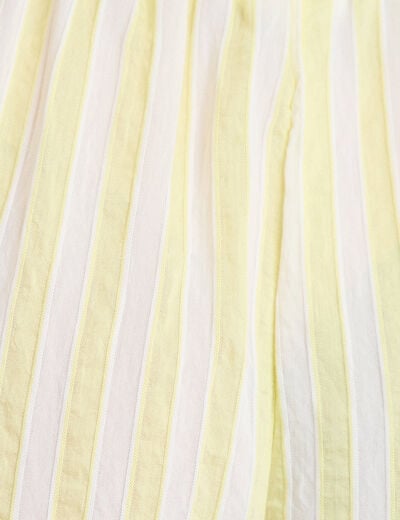 Pantalon bootcut taille standard jaune femme