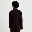 Blazer droit manches longues noir femme