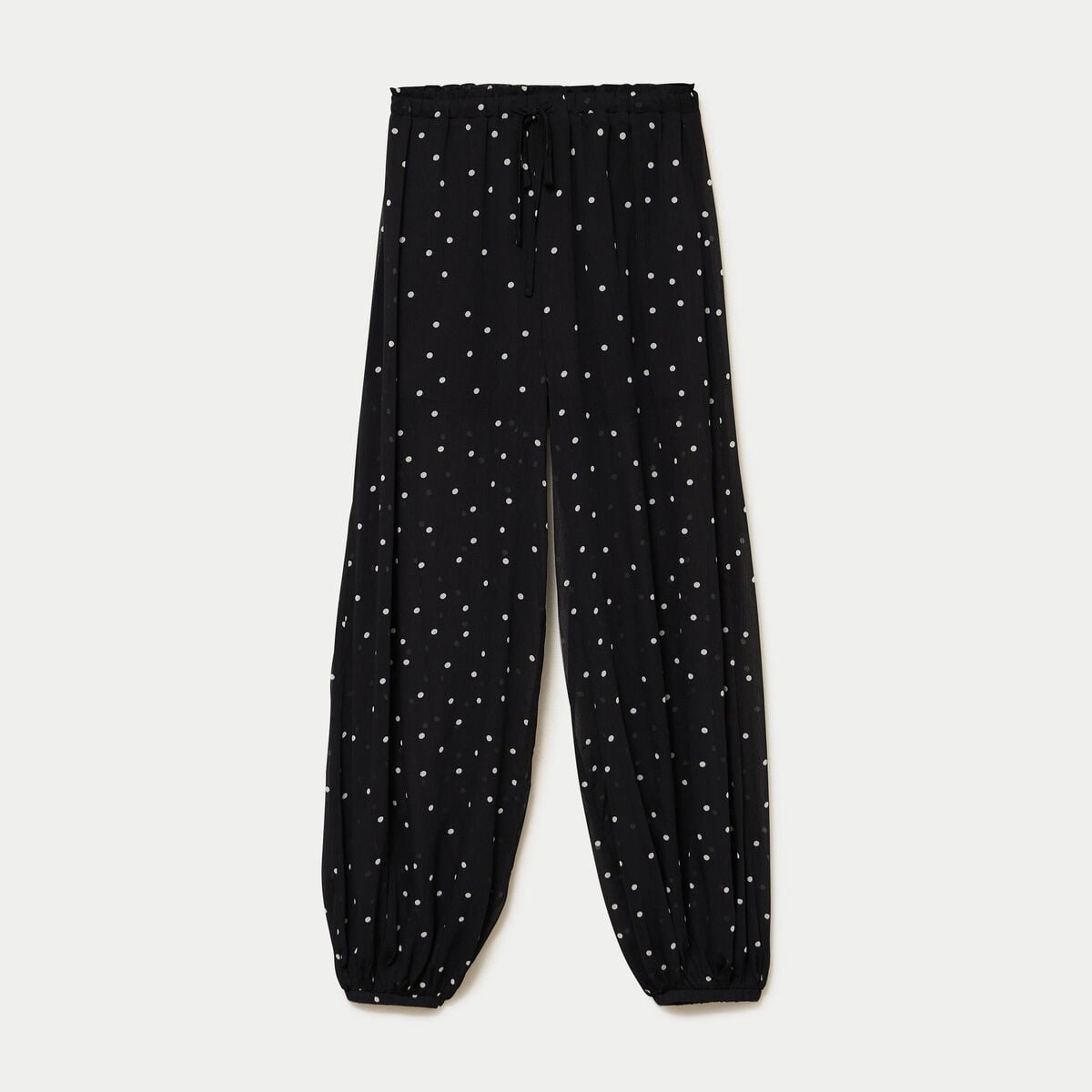 Pantalon bouffant taille standard noir femme