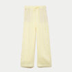 Pantalon bootcut taille standard jaune femme