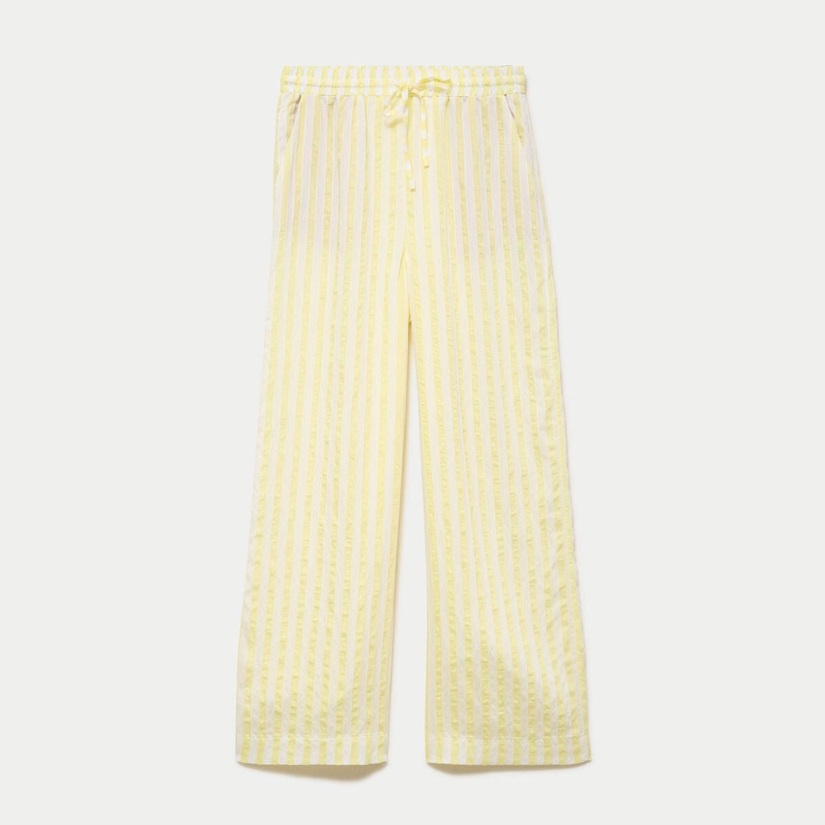 Pantalon bootcut taille standard jaune femme