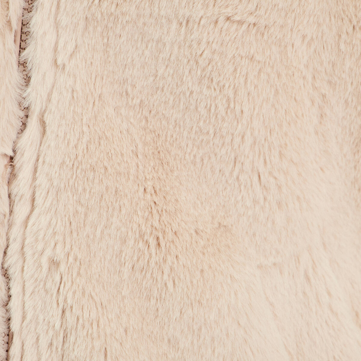 Parka r&eacute;versible &agrave; capuche beige femme