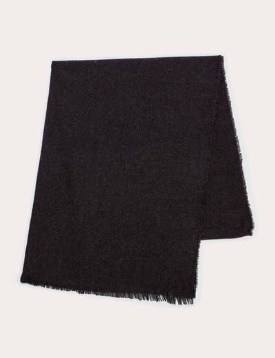 &Eacute;charpe plaid noir femme