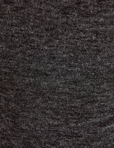 Top cintr&eacute; col bateau manches longues gris fonc&eacute; femme