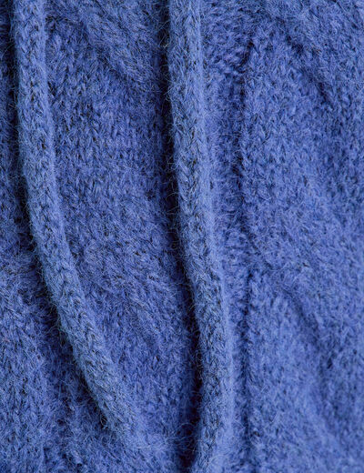 Pull 2-en-1 &agrave; capuche amovible violet femme