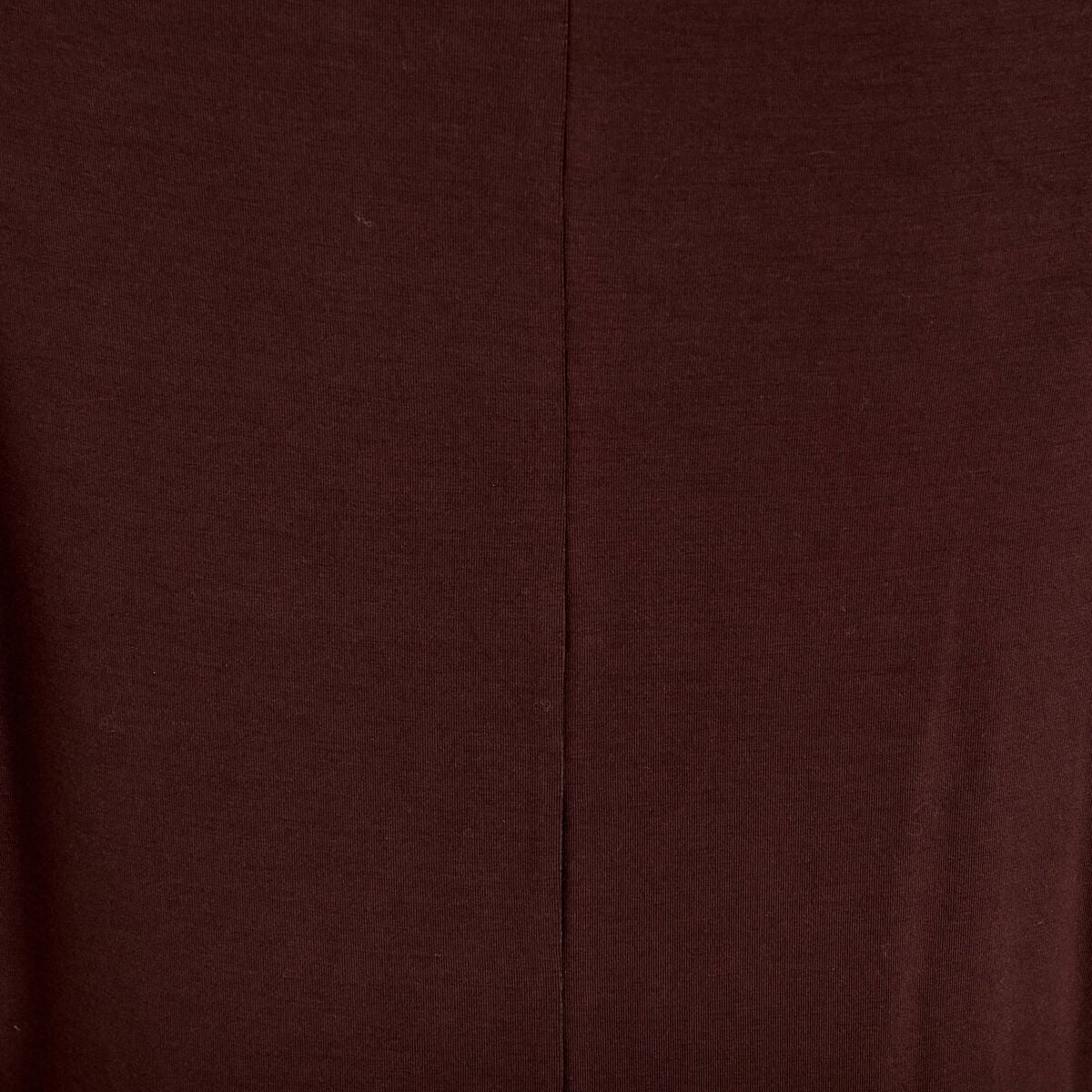 T-shirt col bateau manches longues marron fonc&eacute; femme