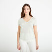T-shirt manches courtes iris&eacute; gris argent femme
