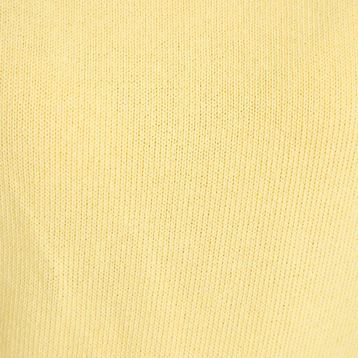 Pull ample cropped manches courtes jaune pastel femme