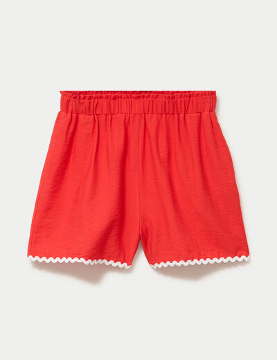 Short rouge femme