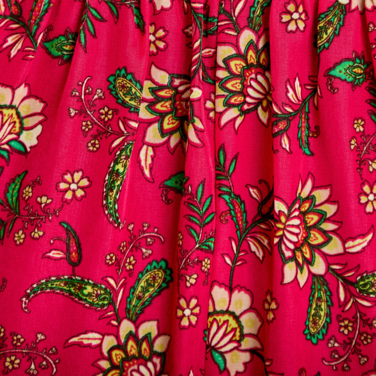 Robe longue &eacute;vas&eacute;e effet satin&eacute;e rose femme