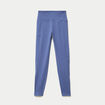 Legging taille haute bleu fonc&eacute; femme