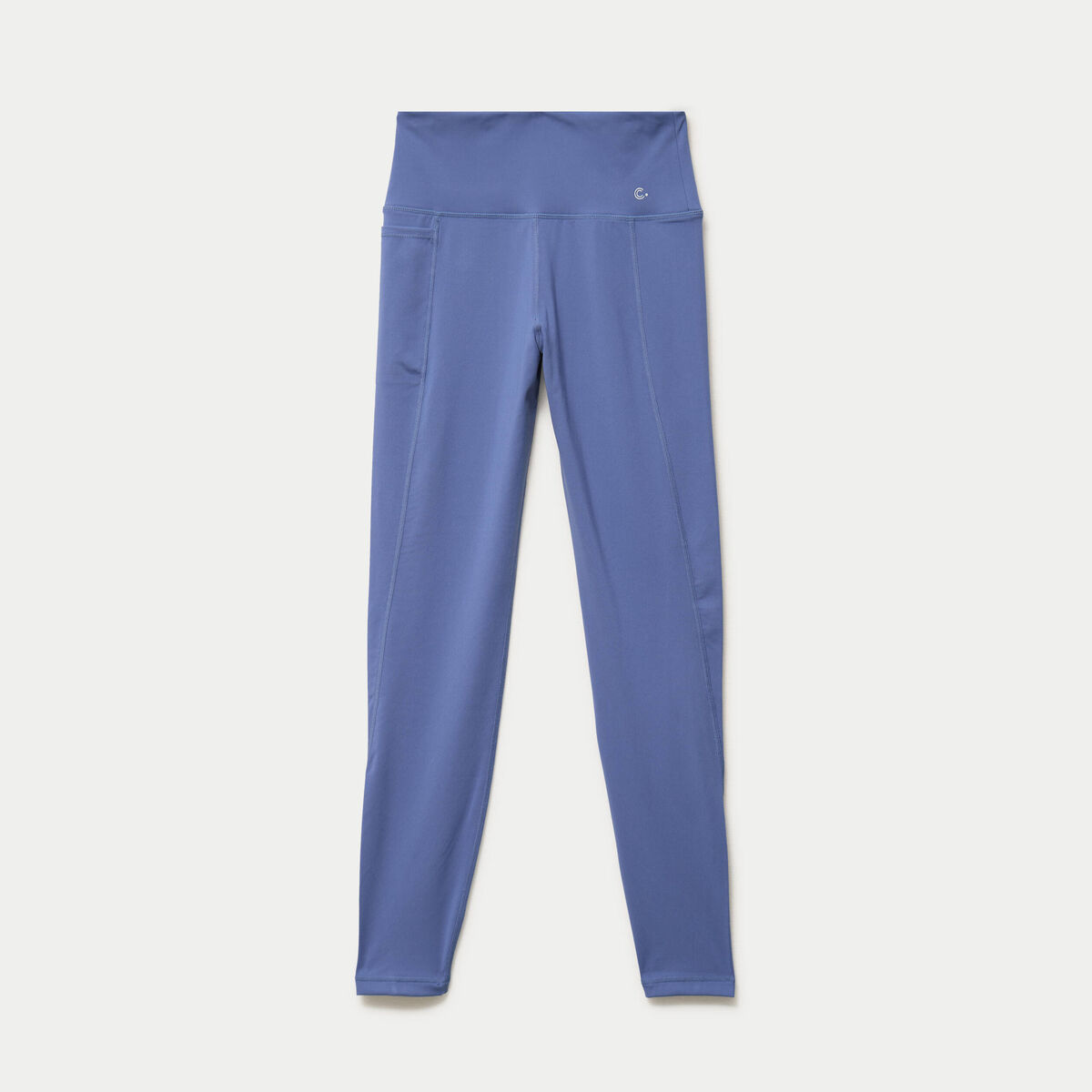 Legging taille haute bleu fonc&eacute; femme