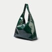 Sac avec pendentif charms vert fonc&eacute; femme