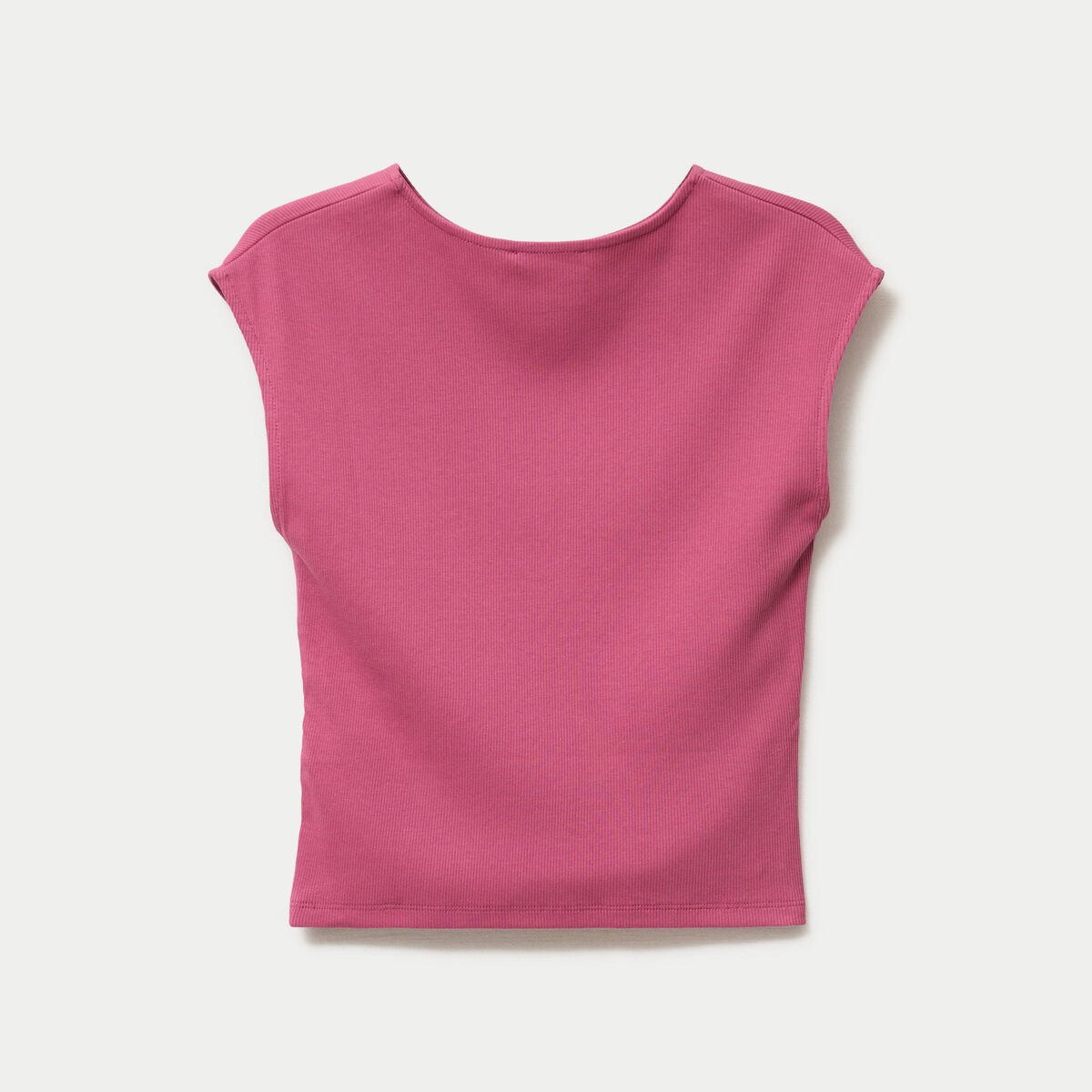 D&eacute;bardeur ajust&eacute; col rond prune femme