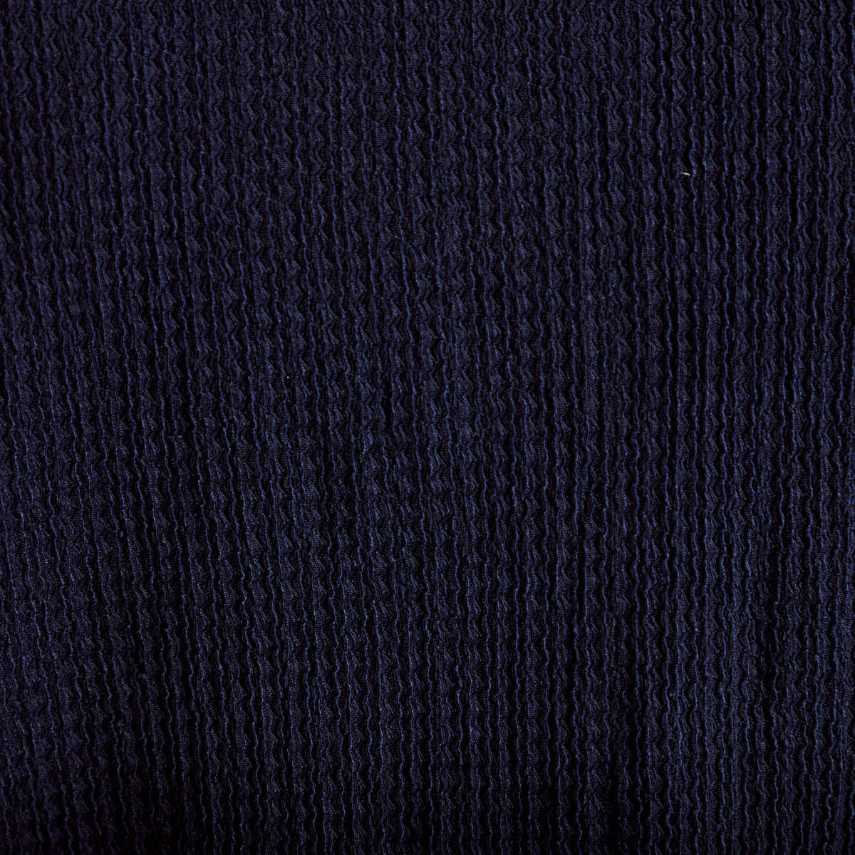 Blouse broderie manches longues bleu marine femme