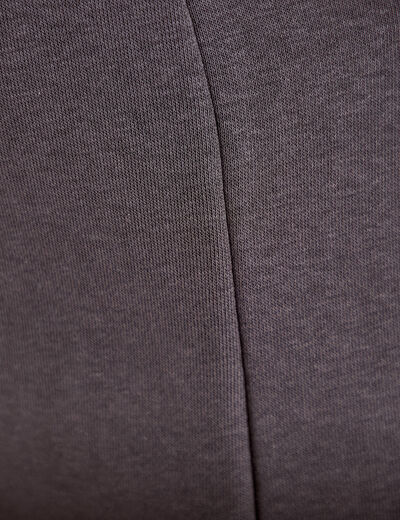 Jogging large taille basse gris fonc&eacute; femme