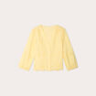 Blouse broderie anglaise jaune clair femme