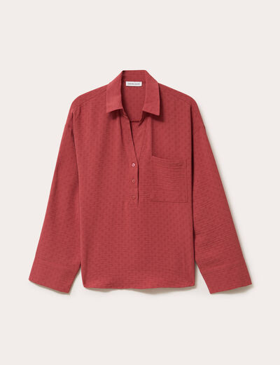 Vareuse manches longues vieux rose femme