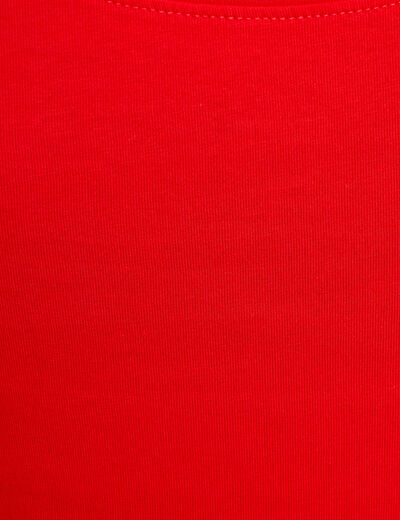 D&eacute;bardeur bretelles larges rouge femme