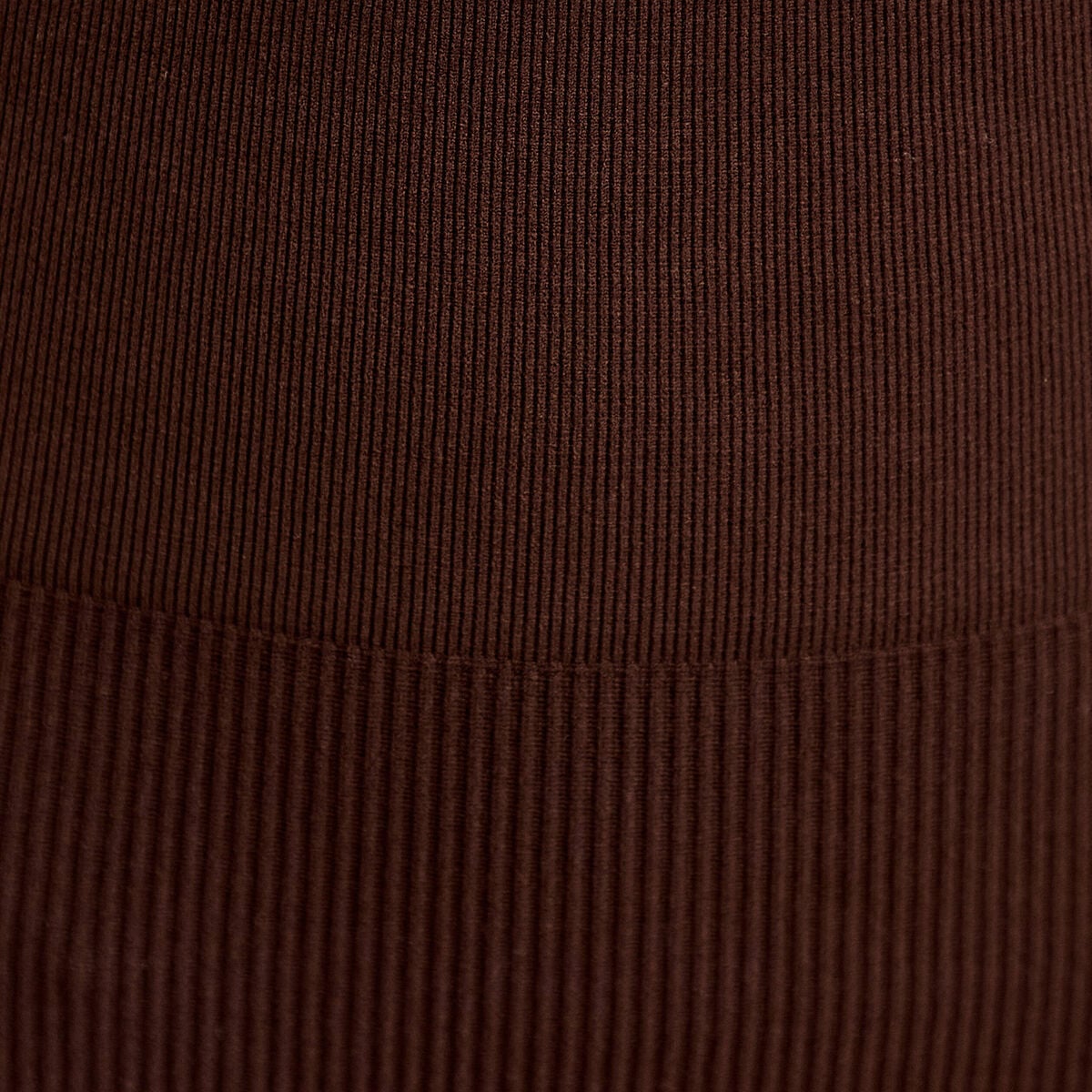 Leggings taille haute sans couture marron fonc&eacute; femme