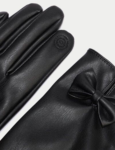 Gants noir femme
