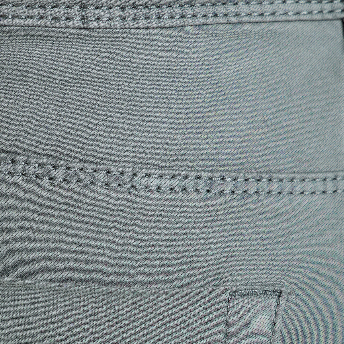 Jeans slim 5 poches vert fonc&eacute; femme