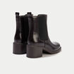 Bottines &agrave; talon marron femme